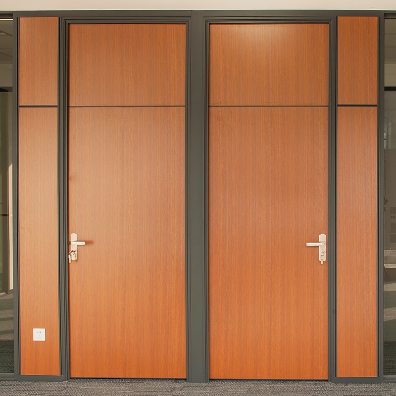 PVC Veneer Solid Wood Composite Molded Door