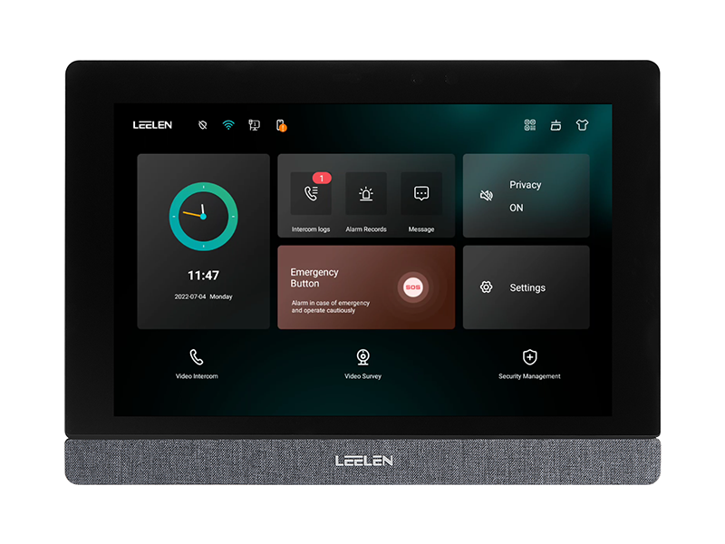 Indoor Monitoring Android Intercom With 10.1-inch Touch Screen And Wifi