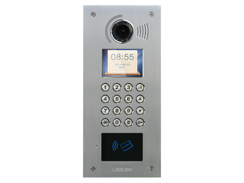 Remote Unlocking Outdoor Camera Intercom With 4.3-inch Screen And Mechanical Buttons