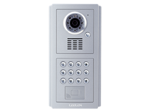 Remote Unlocking Camera White Outdoor Intercom With IC Card Mechanical Buttons