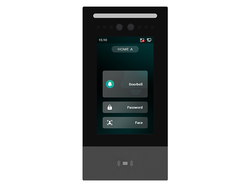 Intercomunicador exterior con cámara de desbloqueo remoto con pantalla táctil de 4,3 pulgadas y reconocimiento facial