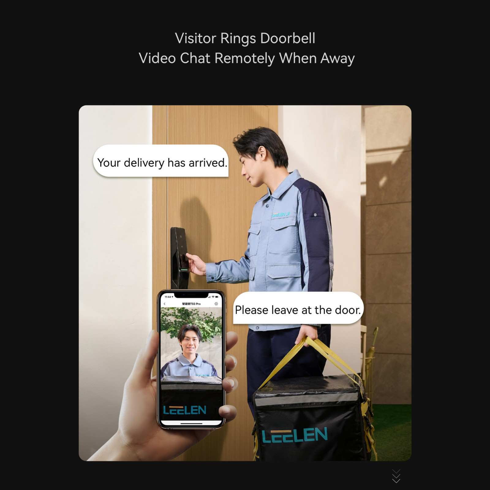 automatic 3D face recognition video call smart lock