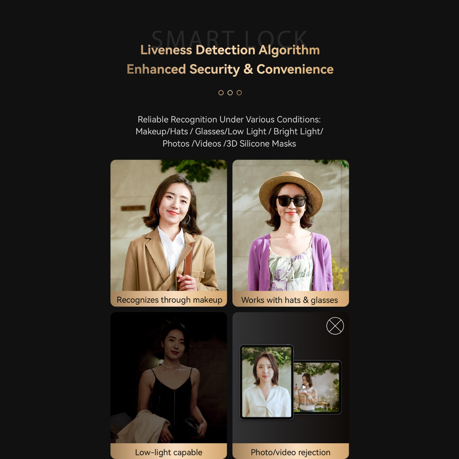 automatic 3D face recognition video call smart lock