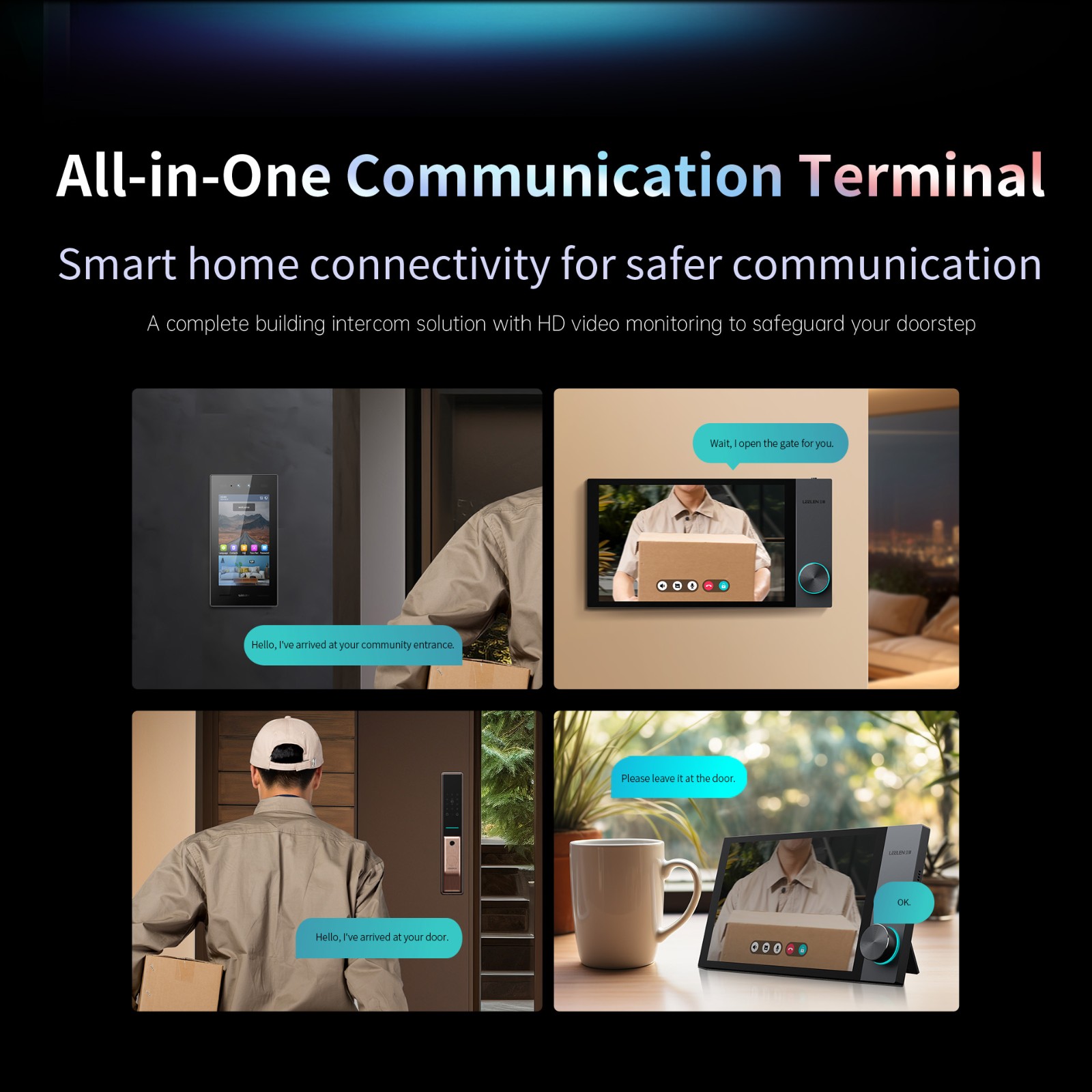 smart intercom station with door phone function