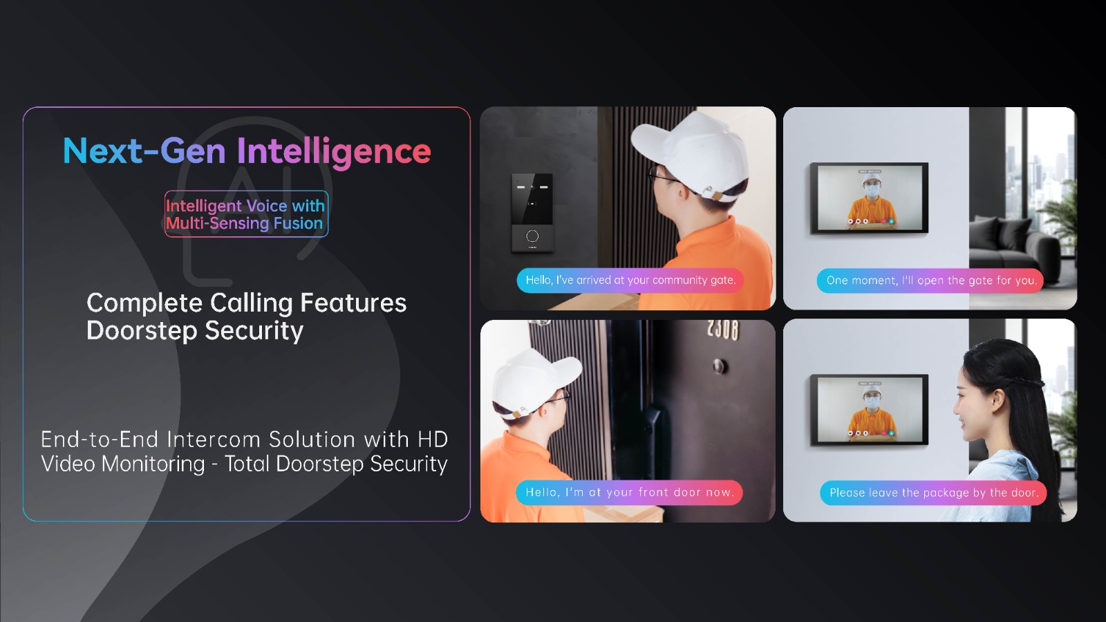 smart intercom station with door phone function