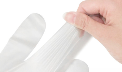 Clear gloves for food