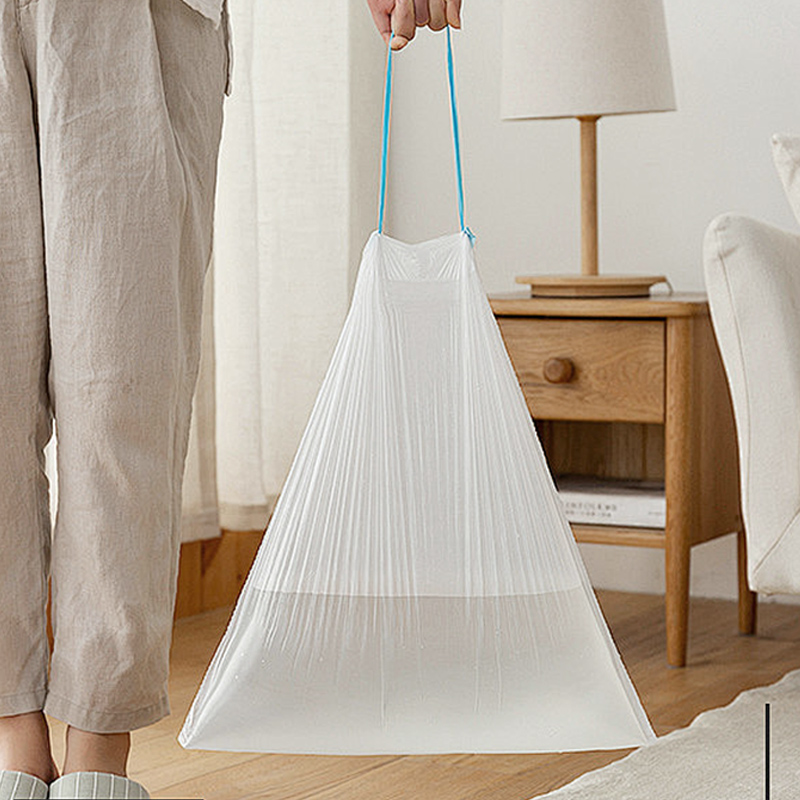 Drawstring garbage bag