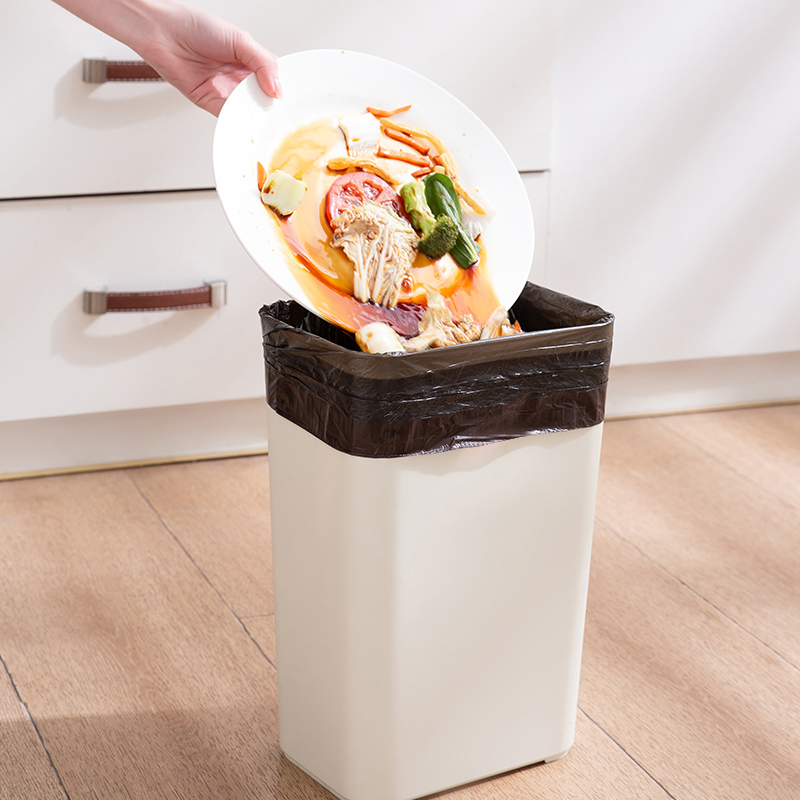 Black trash bags