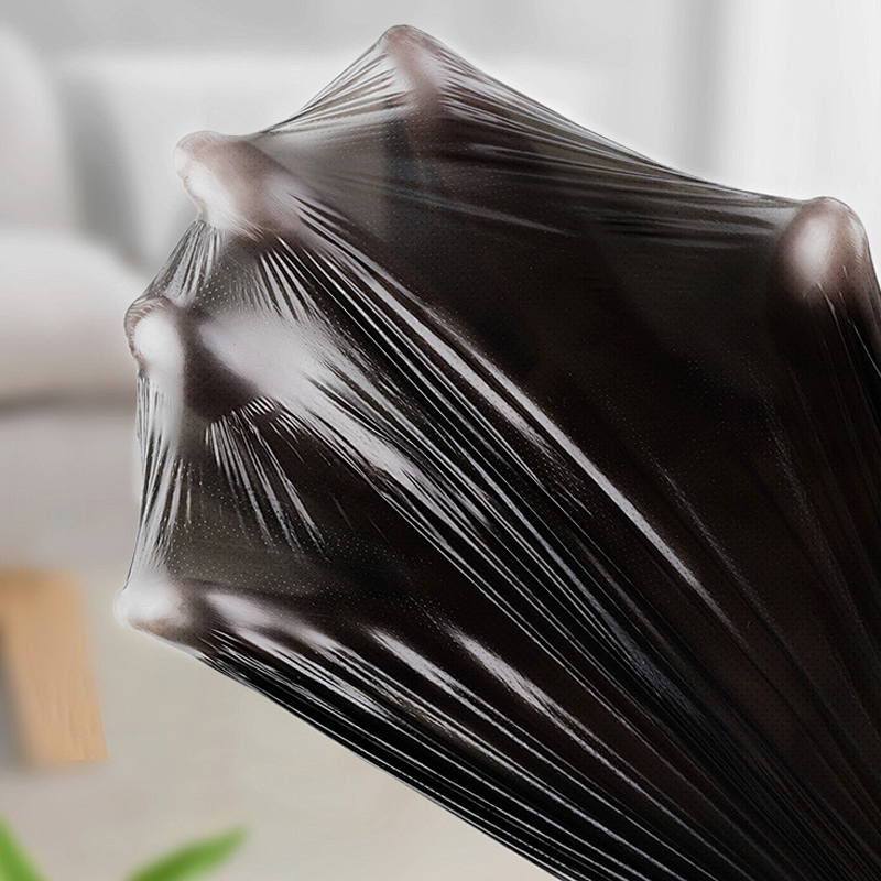 Black trash bags