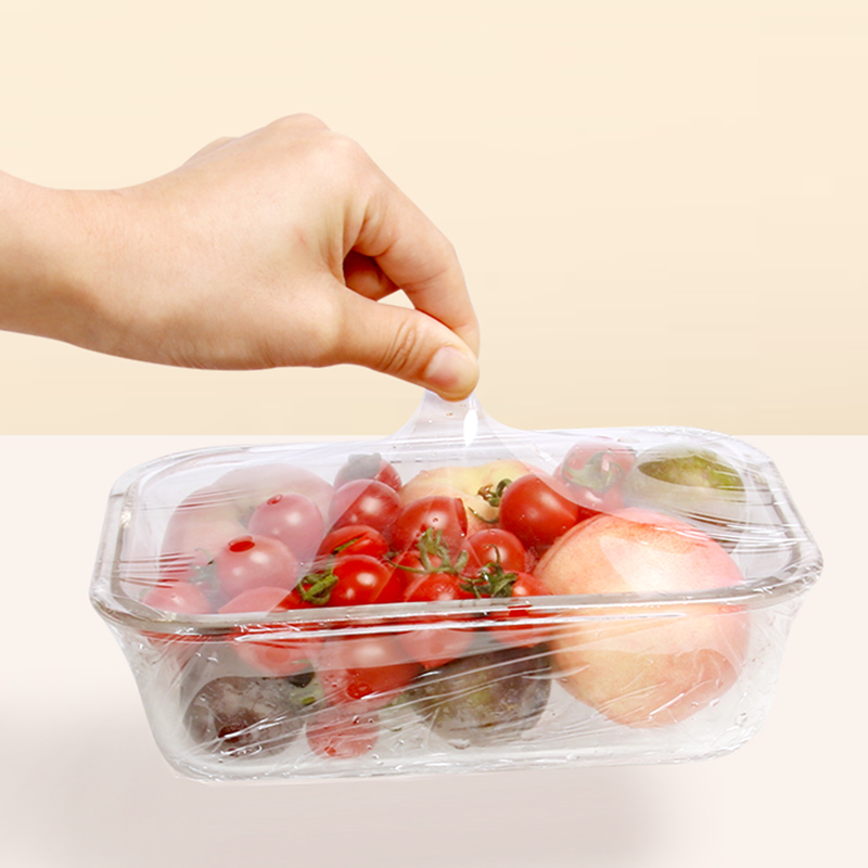Sticky plastic wrap