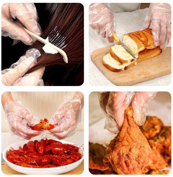 डिस्पोजेबल पीई दस्ताने - खाद्य सुरक्षा और दक्षता के लिए विश्वसनीय विकल्प