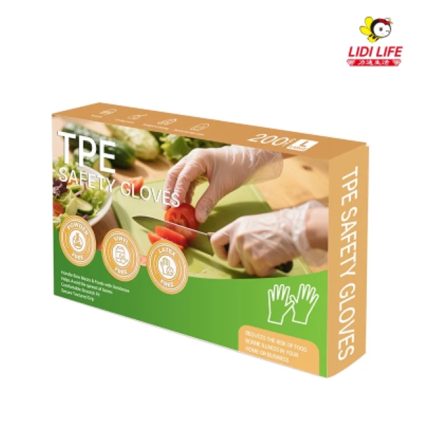 Găng tay TPE dùng một lần không phải latex dùng cho thực phẩm