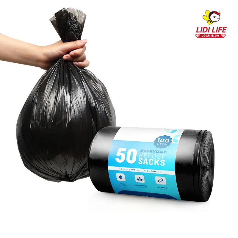 Environmentally friendly small black garbage bag