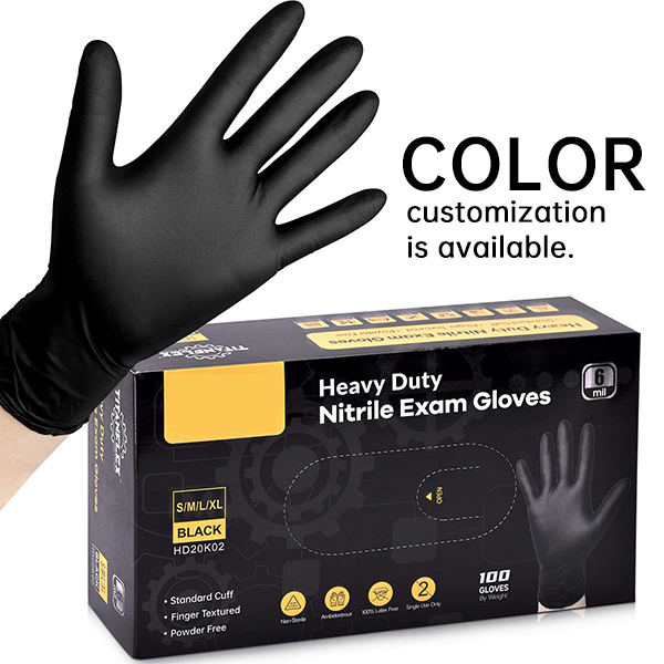 the disposable gloves make from xiamen lidi company