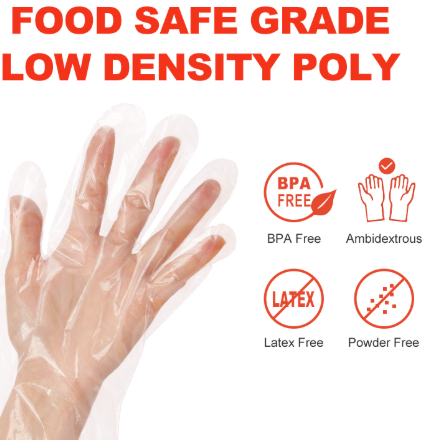 disposable pe gloves