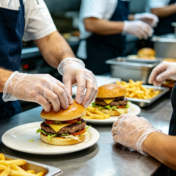 米国のケータリング業界は衛生手袋を最優先事項としている