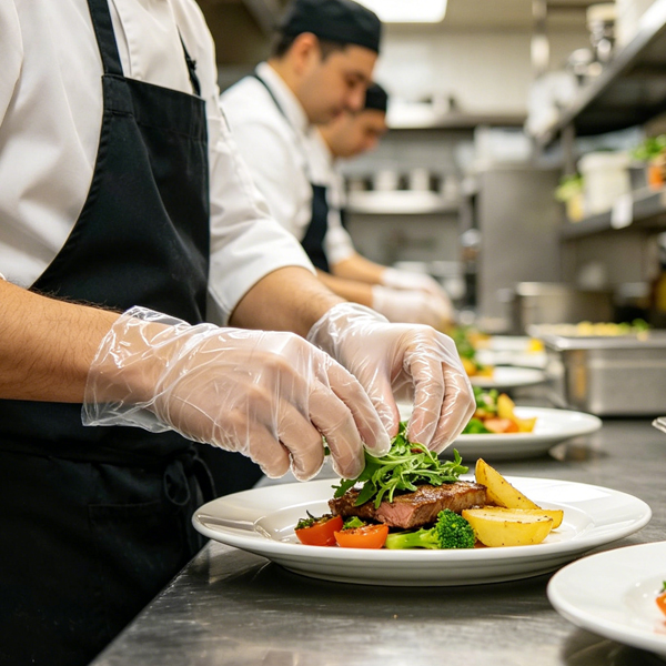 Des gants alimentaires fiables améliorent les opérations des restaurants