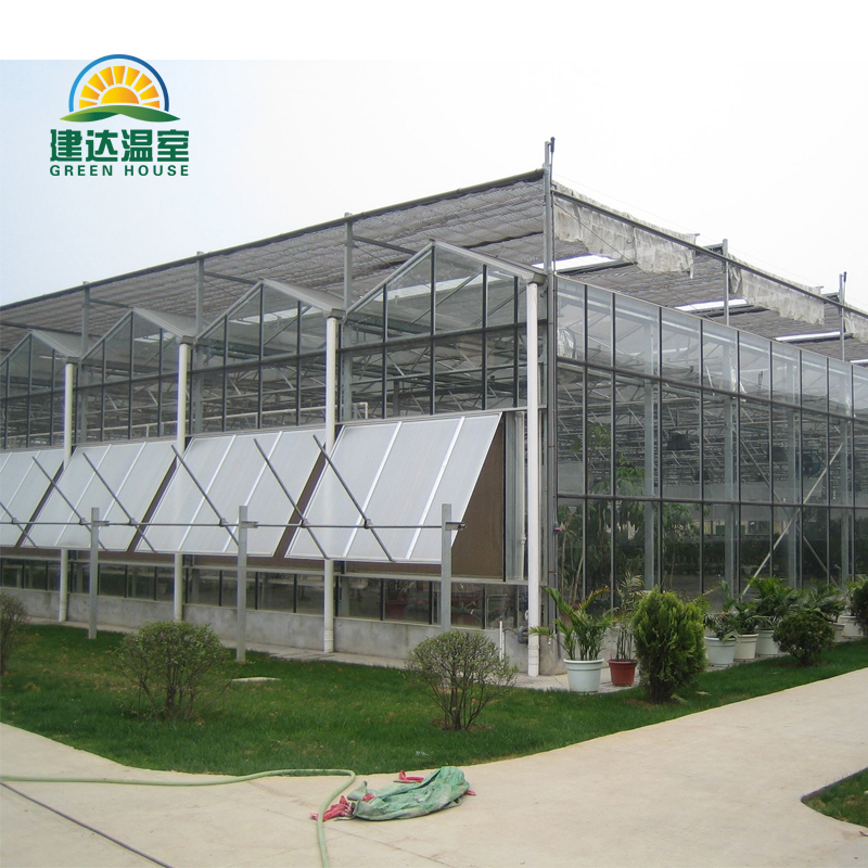 Glass Greenhouse With Samrt Cooling System