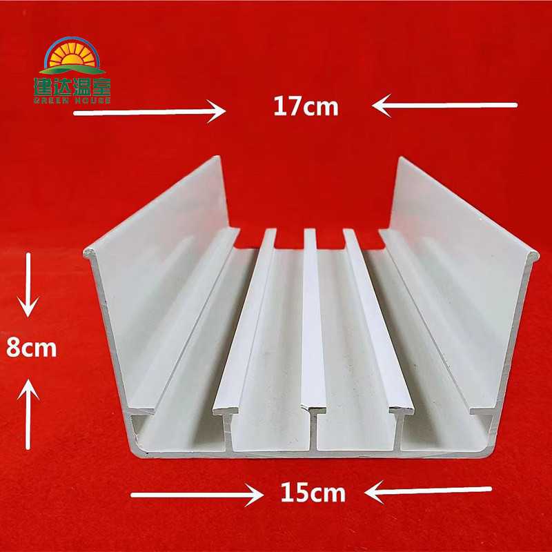 PVC tomato growing gutter