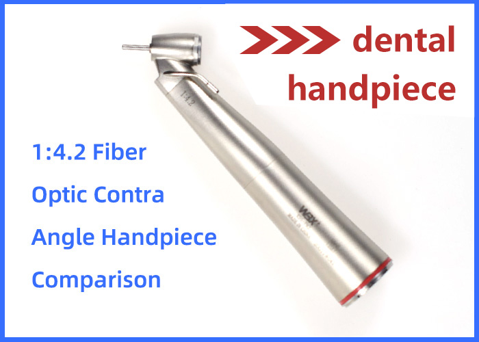 Comparación de contraángulos de fibra óptica 1:4.2