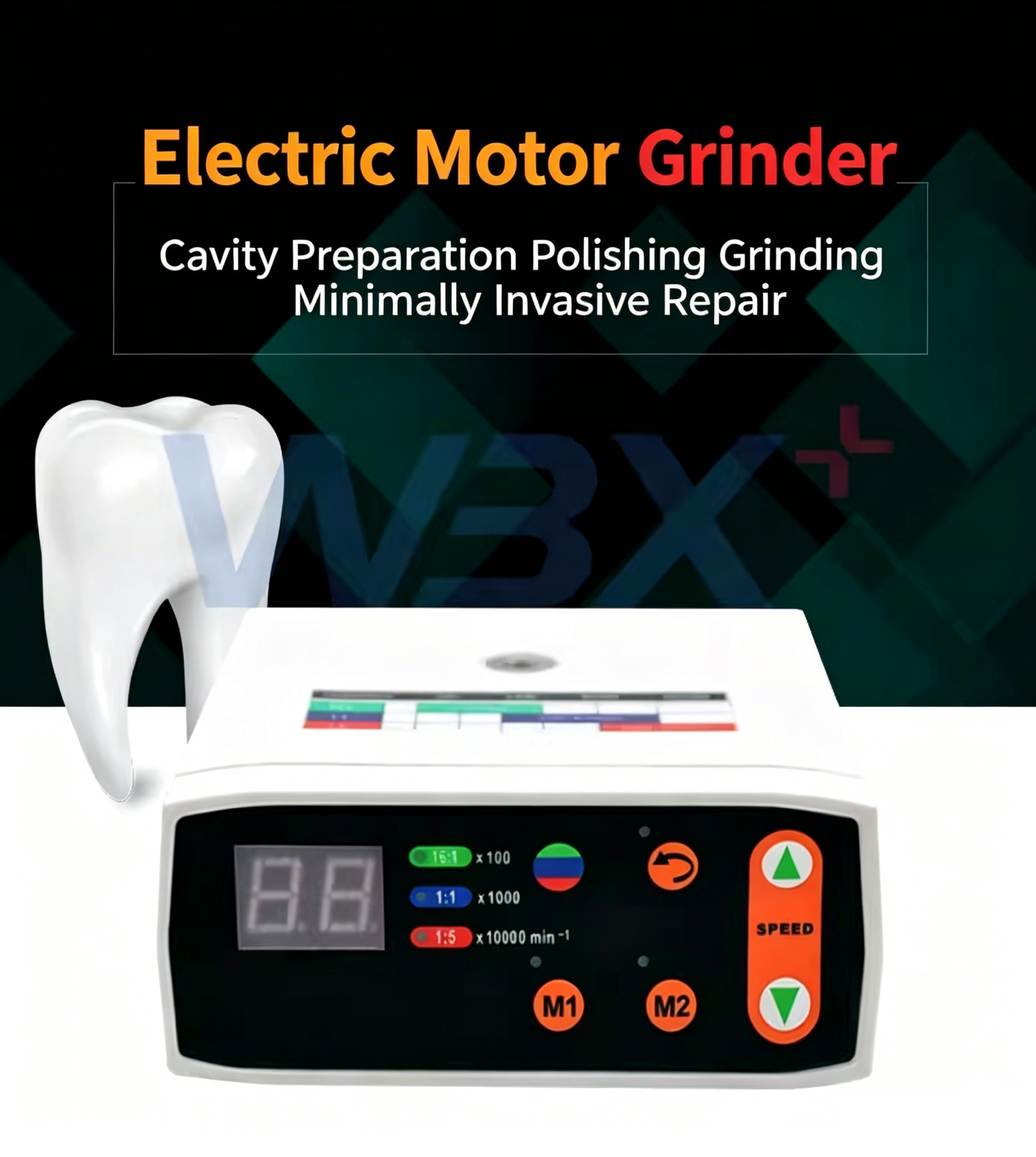 Multi functional: Multi interface adaptation and precise application of dental electric motors Multi functional: Multi interface adaptation and precise application of dental electric motors