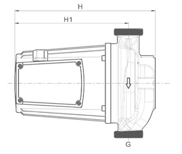 Integrated design shielding pump