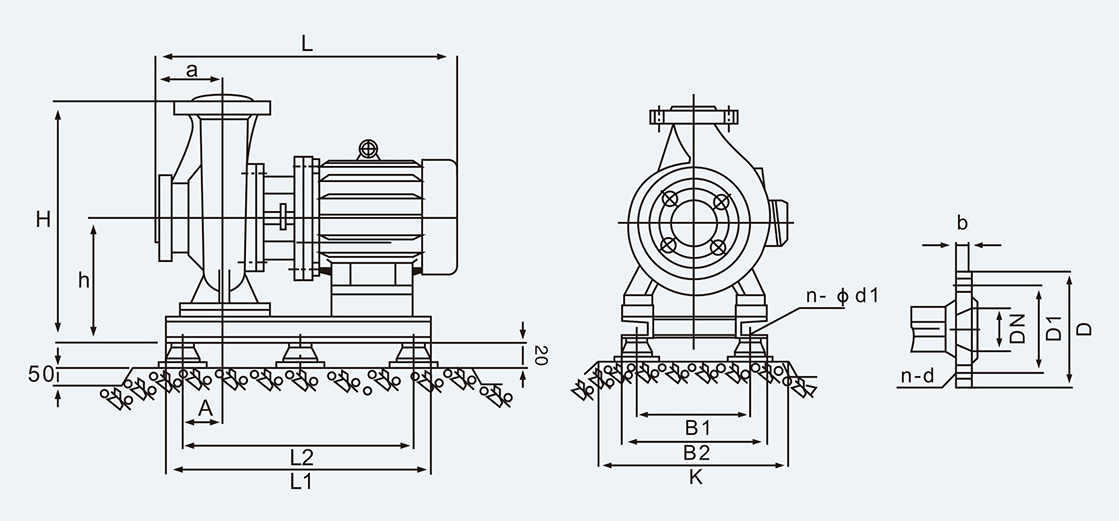 Hot and cold transfer circulation pipeline pump
