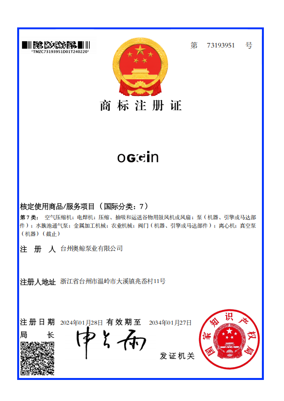 Trademark Registration Certificate