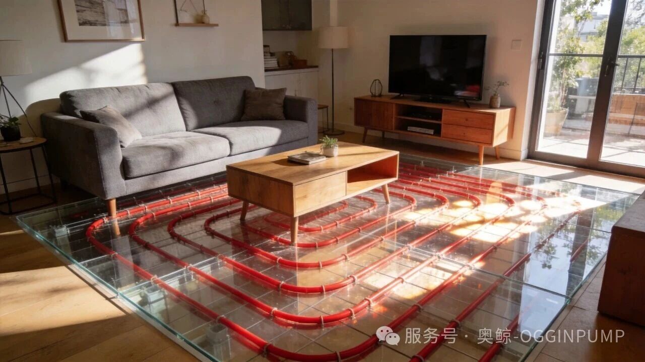 Household solar water heating circulation pump