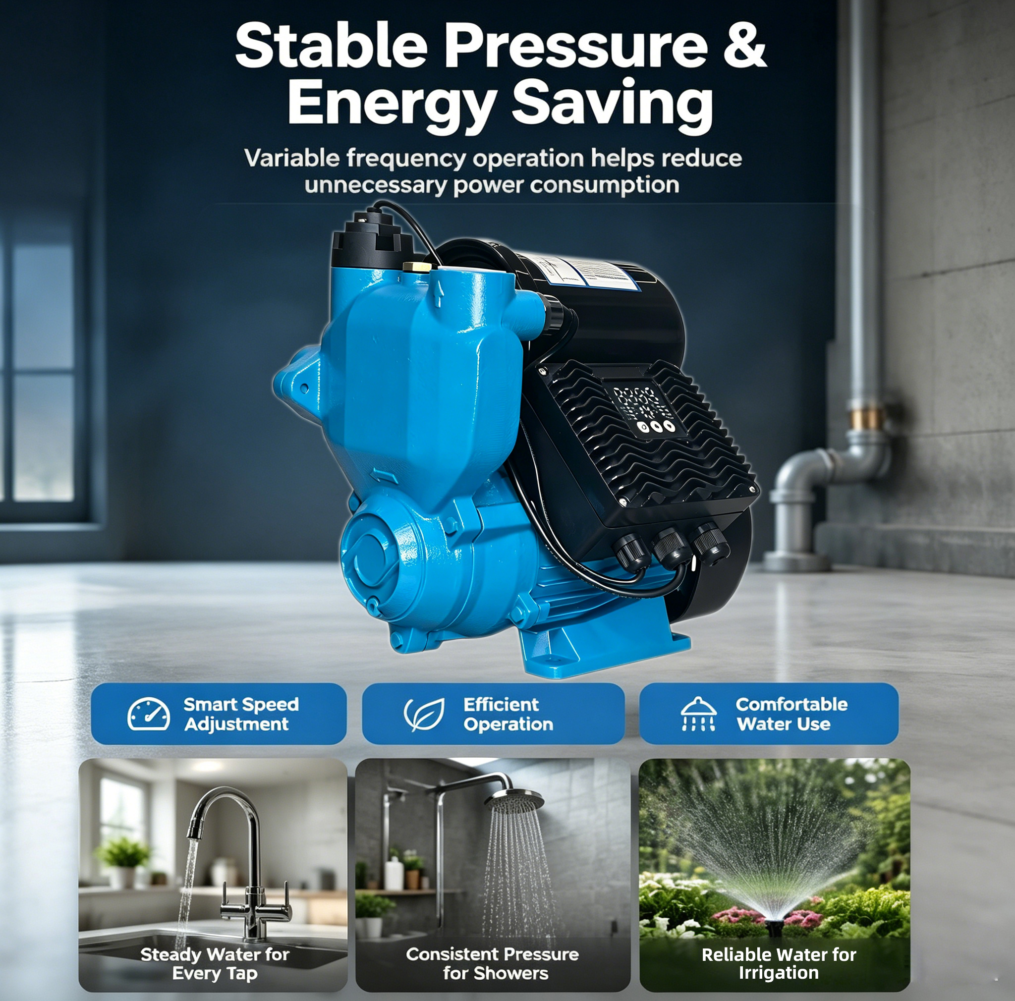 OGGIN New Product: Household Variable Frequency Self-priming Pump