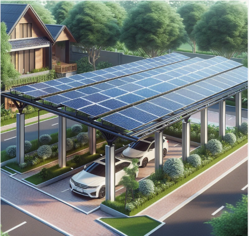 carport solar panel system