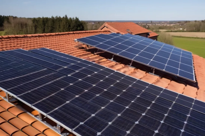 rooftop solar panel system