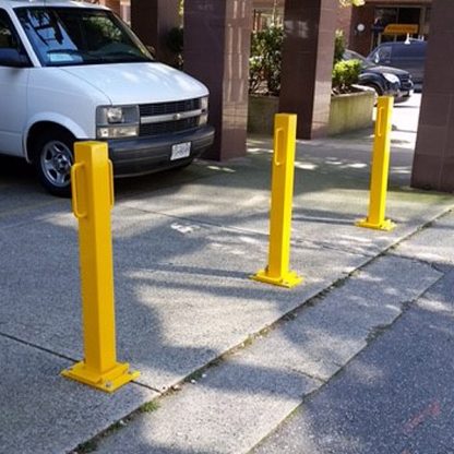 Fixed Surface Mount Steel Pipe Bollards for Road Protection