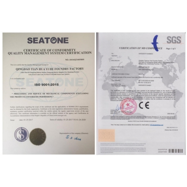 ISO9001 Quality System And Ce Certification By Qingdao Tianhua Yihe Fabricated Factory