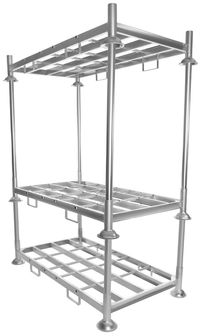 Chariots élévateurs empilables à forte capacité de charge, sécurité, amovible, empilable, poteau, palette Chariots élévateurs empilables à forte capacité de charge, sécurité, amovible, empilable, poteau, palette