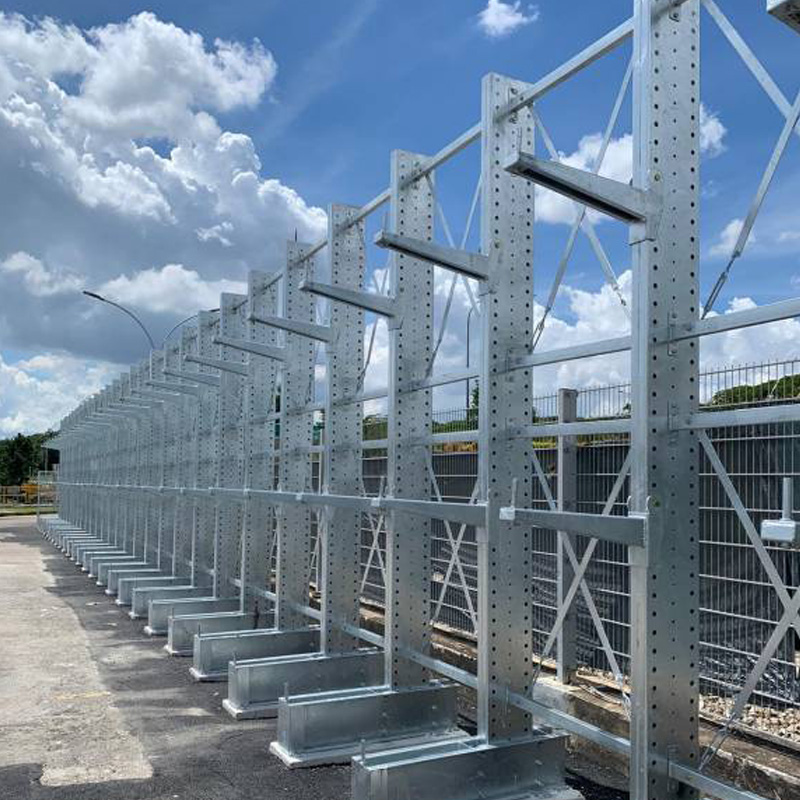 Hochwertige, feuerverzinkte Kragarmregale für den Außenbereich