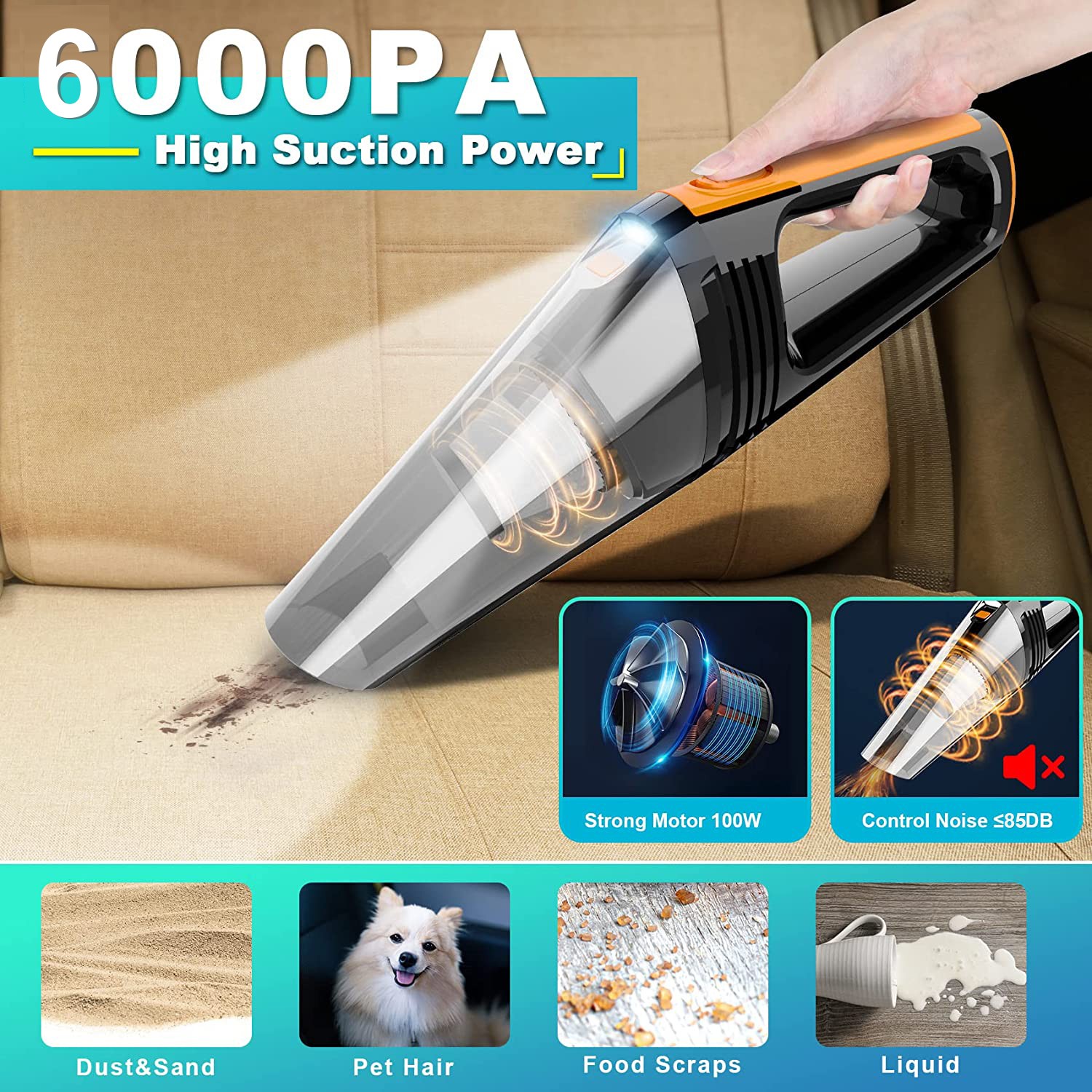 vacuum cleaner for car and sofa