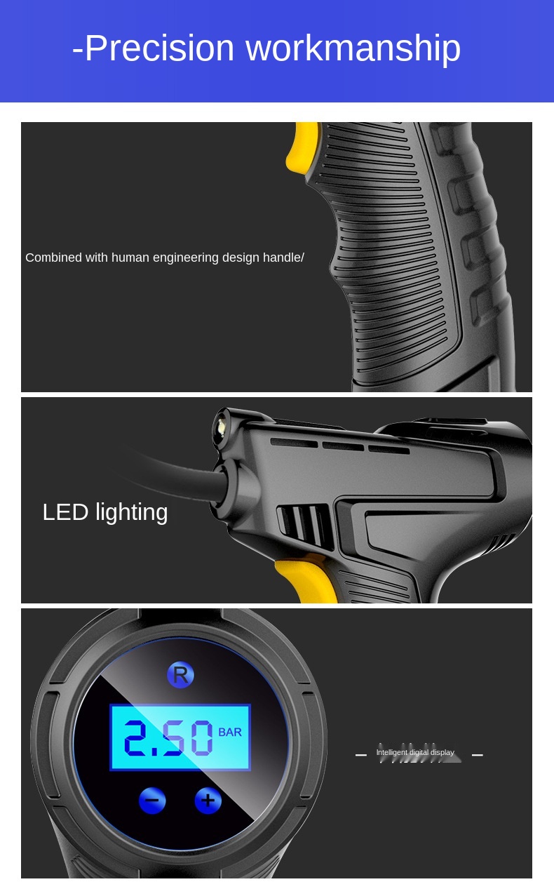 Digital Car Tyre Inflator Pump