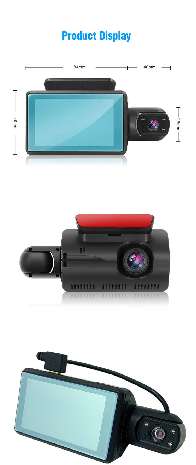 car dash camera front and rear