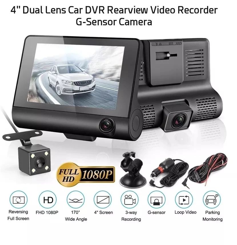 4in Screen Dash Cam