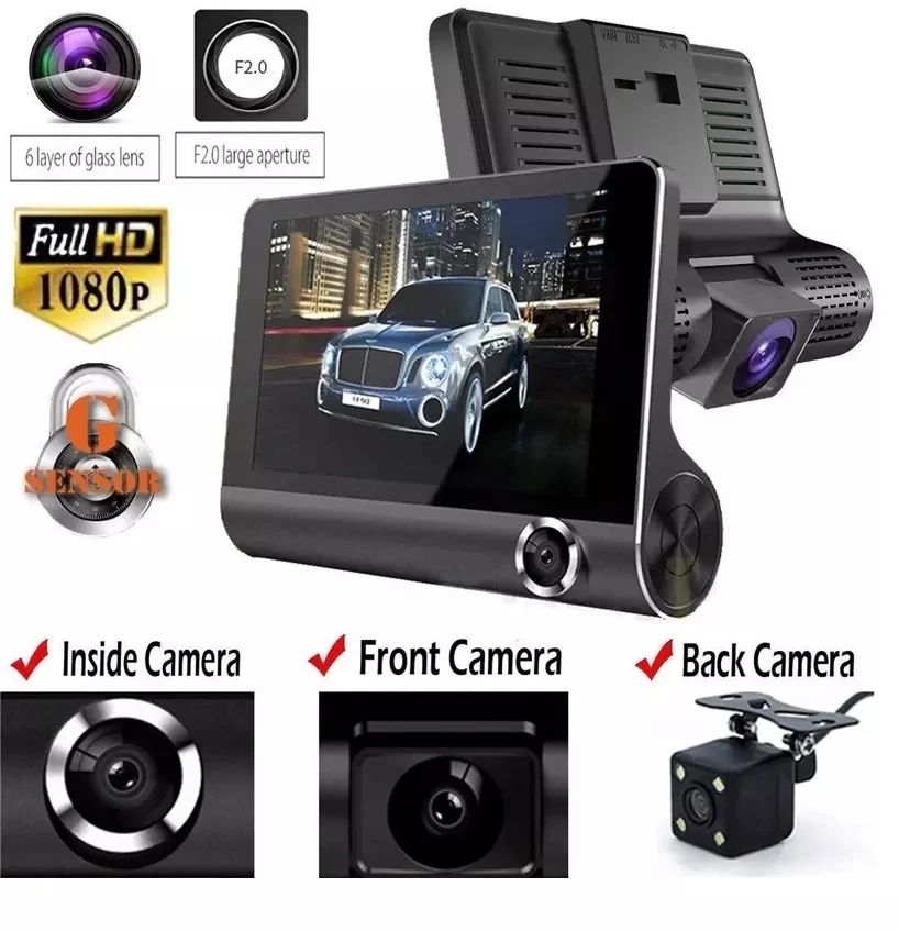 1080P FHD DVR Car Dashboard Camera with G Sensor