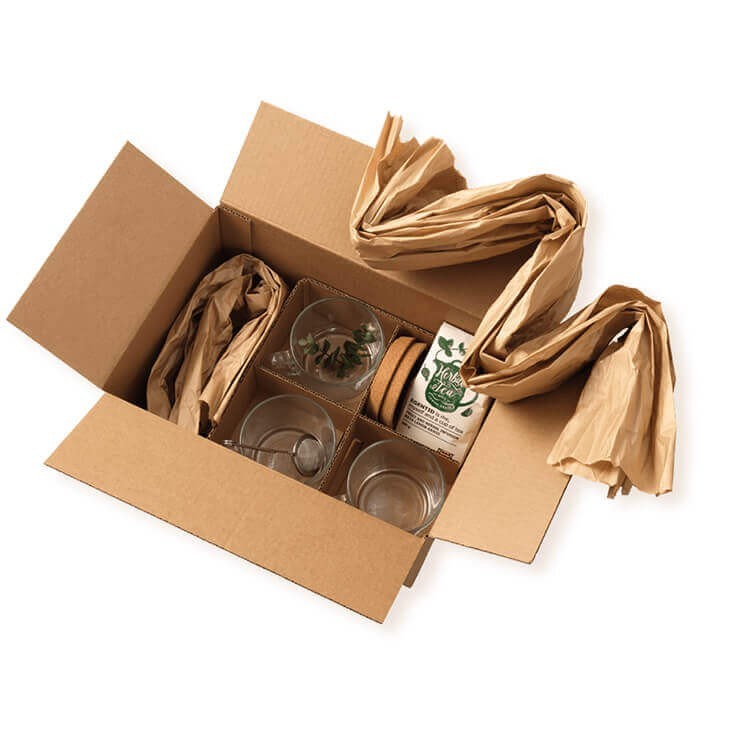 Коробка для раздачи крафт-бумаги, бумажная коробка для заполнения пустот