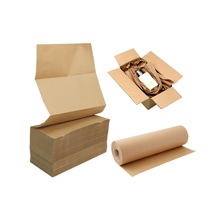 Бумага для заполнения пустот Фальцовая бумага Упаковка Складная складная крафт-бумага