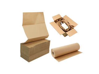 Papel de relleno vacío Papel plegado en abanico Embalaje plegable Papel Kraft plegable