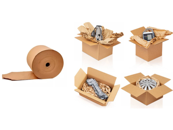 C Papel de relleno de huecos plegado