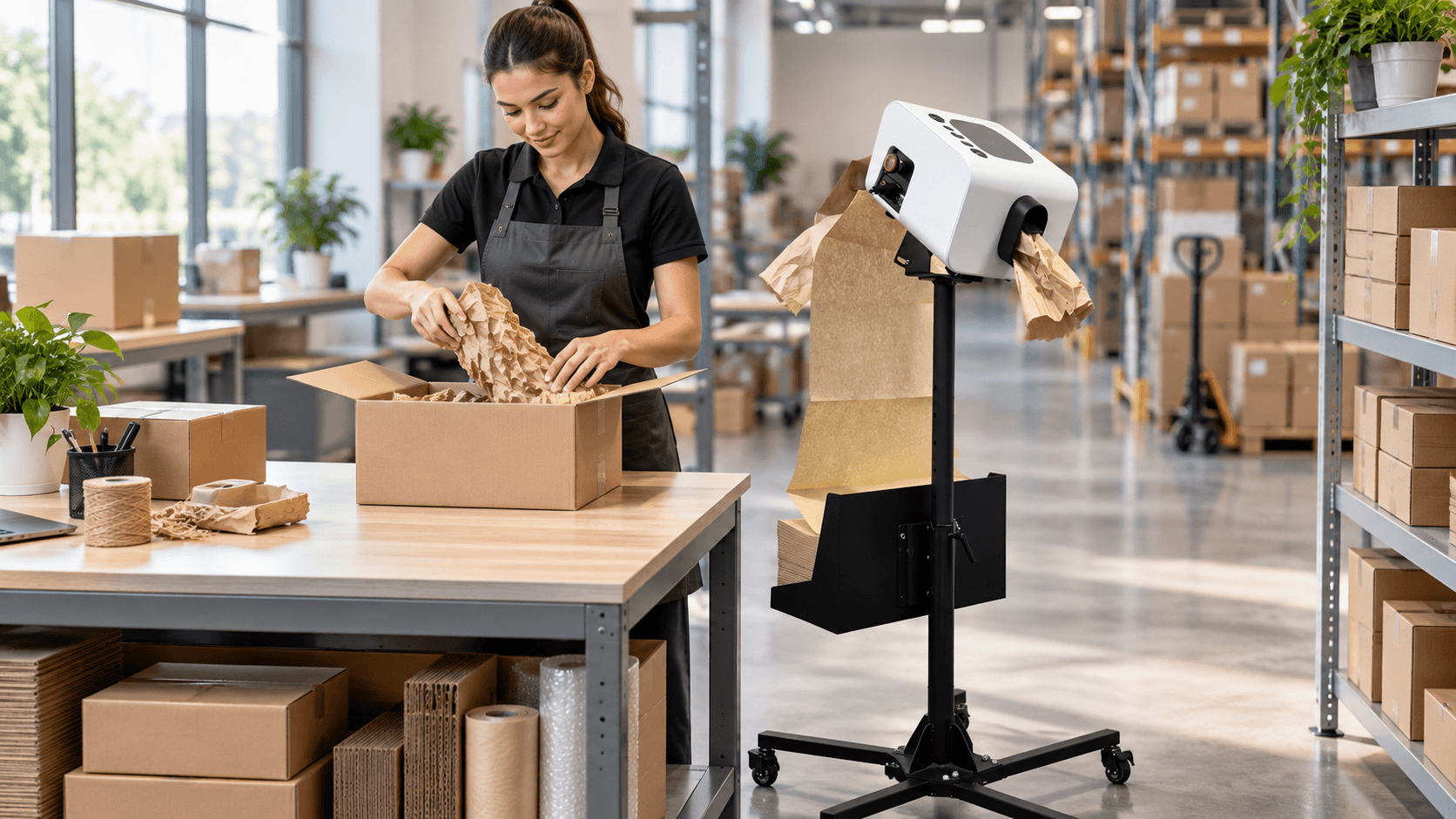 Paper cushion machine Paper cushion machine