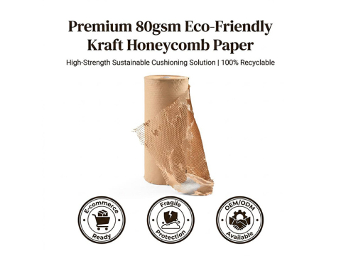 Brown Honeycomb Cushion Paper Rolls