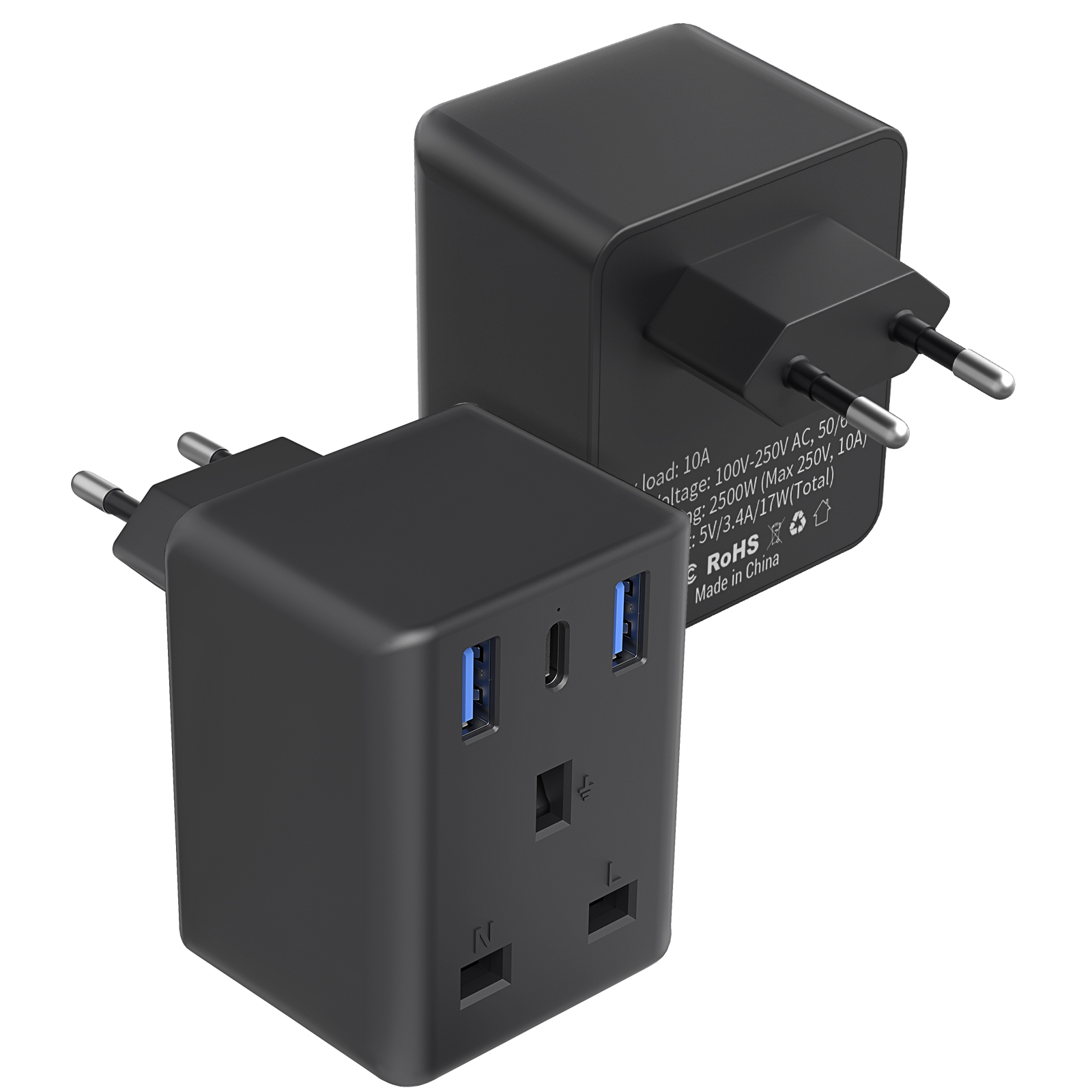 Travel Adapter With USB