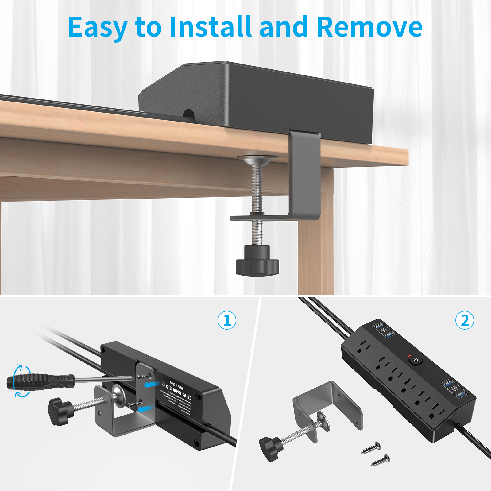 Multi Desk Champ Power Strip