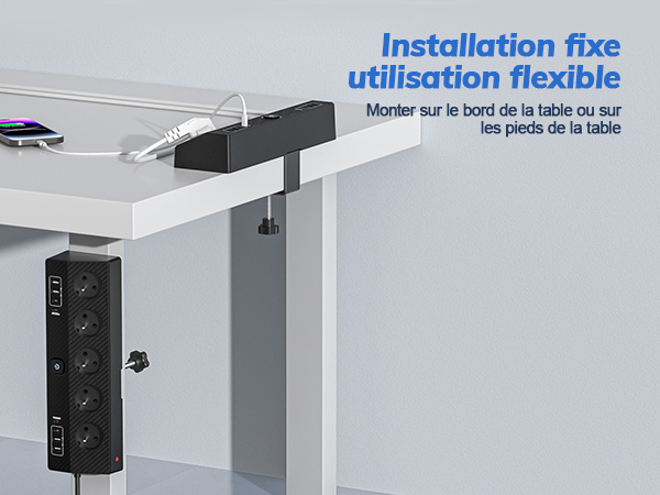 Multiprise avec interrupteurs individuels pour bureau Multiprise avec interrupteurs individuels pour bureau